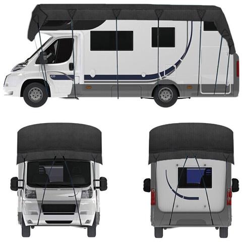 Telo Copri Camper Nero, Tessuto Oxford 210d  Xl - Foto 1
