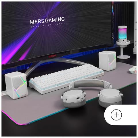 Marsgaming Mars Gaming Ms-h, Altoparlanti Gaming Rgb Flow, Driver Invertiti E Suono 3d-surround 10w, Altoparlanti Compatti Con Scatola Di Controllo Del Volume, Connessione Jack Universale 3.5mm, Nero - Foto 2