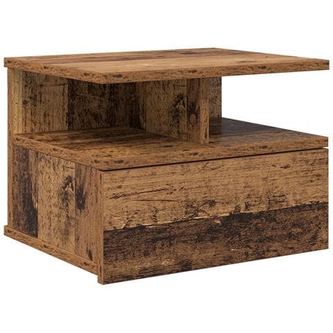 Comodino Sospeso Legno Vecchio 40x31x27 cm Legno ingegnerizzato - Foto 1
