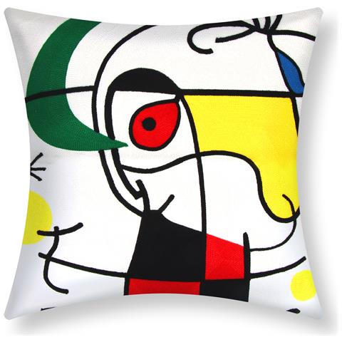 Set Di 2 Copricuscini Ricamati Art Enigma 45x45 Cm - Foto 1