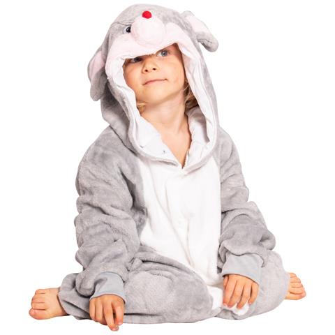 Pigiama Per Bambini Kigurumi Tuta Costume Topo Grigio 125-135 Cm - Foto 5