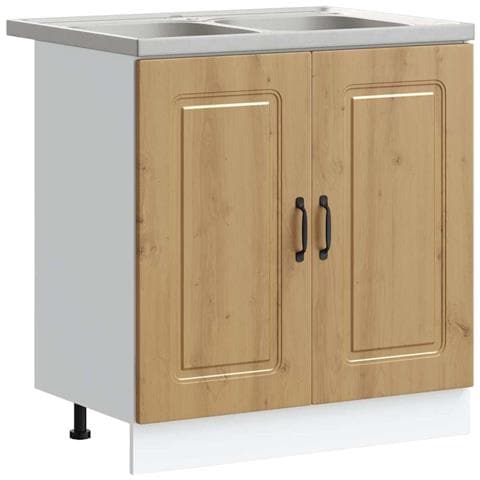 Mobile da cucina Kalmar 2 pcs Marrone 80 x 46 x 81.5 cm - Foto 1