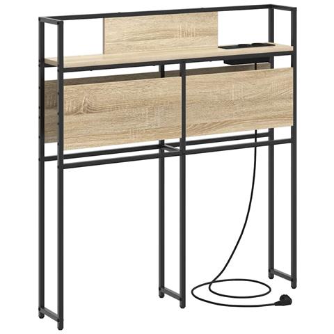 Testata contenitore rovere sonoma 75 cm Legno multistrato - Foto 1