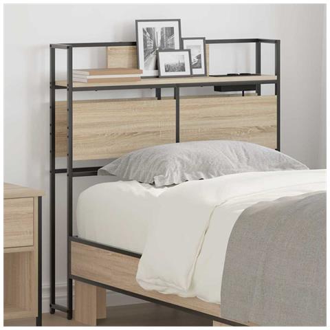 Testata contenitore rovere sonoma 75 cm Legno multistrato - Foto 2