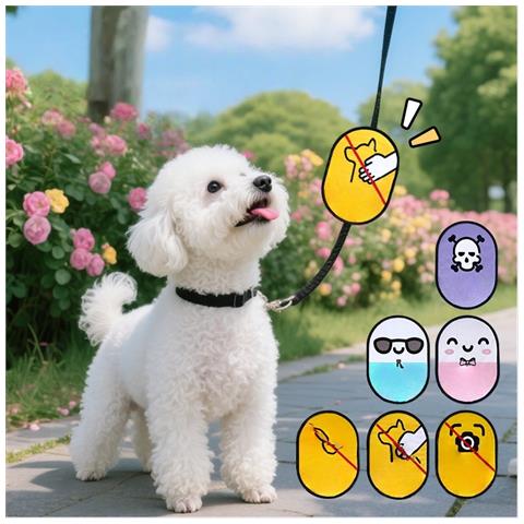 Patch Per Guinzaglio Per Animali Domestici ""no Photography"" - Etichetta Di Avvertimento A Strappo Per Collari Per Cani - Foto 5