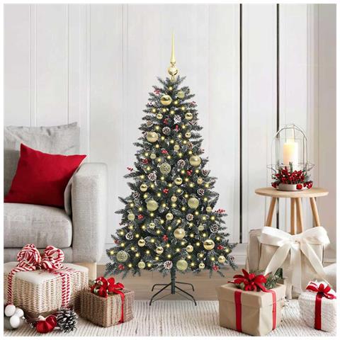 Albero di Natale artificiale con 150 LED Verde 120 cm - Foto 2