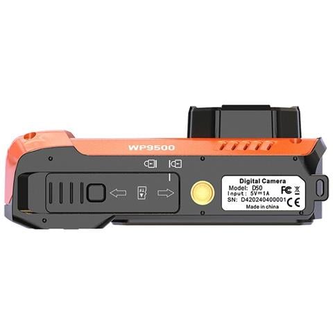 Action Camera Realishot WP9500 24MP CMOS Video 5K Ultra HD Zoom Digitale 18x Display LCD 2.9" Arancione - Foto 10
