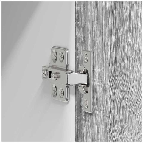 Armadio pensile Riga Grigio Sonoma e Bianco 40 x 31 x 80 cm - Foto 9