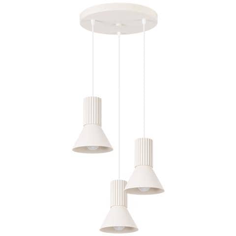 Lampada A Sospensione Estria 3p Beige Sl. 1871 - Soppalco Lampada A Sospensione Beige 120x30x30 Cm - Foto 2