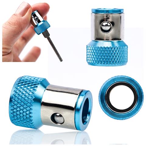 Adattatore Magnetico Hex 1/4"" - Anello Magnetico Potente | Acciaio Temprato, Dimensioni 15x23 Mm | Per Bricolage E Riparazioni - Foto 1