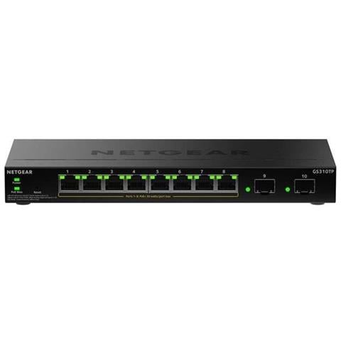 GS310TPv2 Gestito L2/L3 Gigabit Ethernet (10/100/1000) Supporto Power over Ethernet (PoE) Desktop Nero - Foto 2