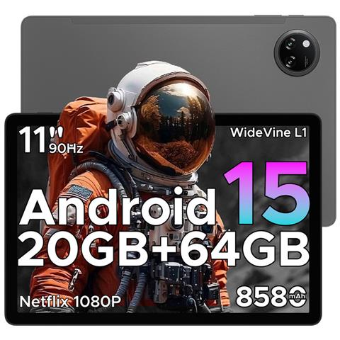Tab A9+ Android 15 Tablet 11 Pollici, 20GB (4+16) RAM+64GB / 2TB TF, 8580mAh, WiFi5, 1280 * 800 IPS, Gemini AI, 13MP+5MP, Tablet in Offerta Unisoc T7200 Octa Core /OTG /Face ID /Widevine L1/GPS - Foto 1