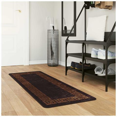 Runner Tappeto MARSA Nero 50 x 100 cm Poliestere e PVC - Foto 2