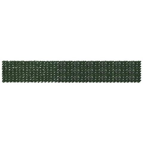 Schermo per balcone con foglie Verde Scuro 500 x 75 cm - Foto 1