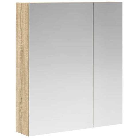 Mobiletto per specchio da bagno Rovere Sonoma 60 x 14,5 x 70 cm - Foto 1