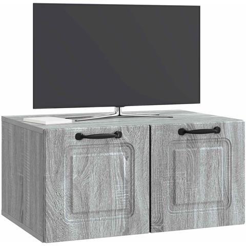 Mobile Porta TV da Muro Grigio Sonoma 59,5 x 41 x 30 cm - Foto 2