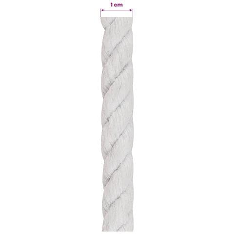 Corda Bianco 1 x 1 x 5000 cm Cotone - Foto 5