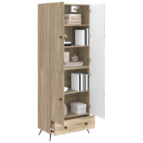 Set di armadi 2 pcs Rovere Sonoma Legno ingegnerizzato - Foto 2