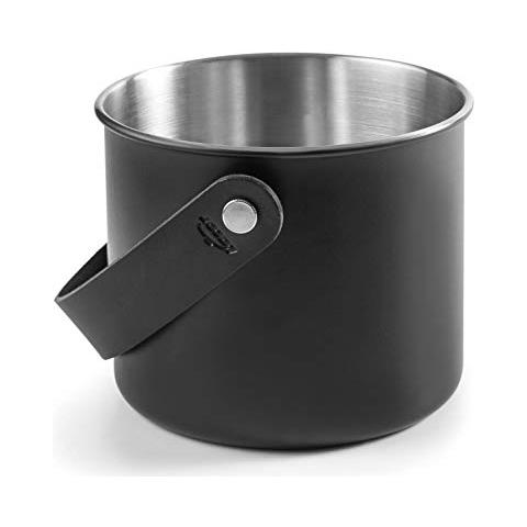 65414 - Vassoio portaposate in acciaio inox, 14 cm, acciaio 18/10, 1,5 L, nero lunare - Foto 1
