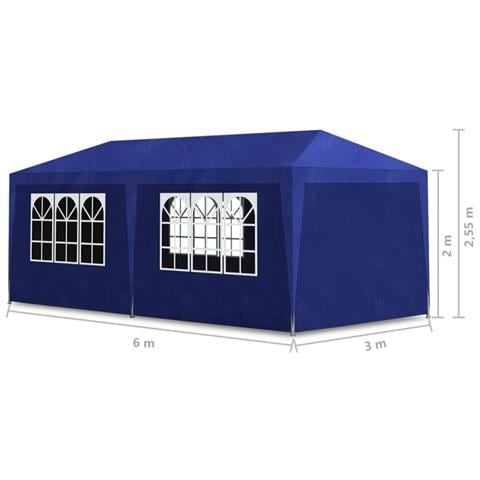Tenda per Feste 3x6 m Blu - Foto 6