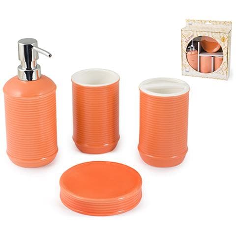 Set Da Bagno 4 Pezzi Ceramica Milano Arredo Bagno - Foto 1