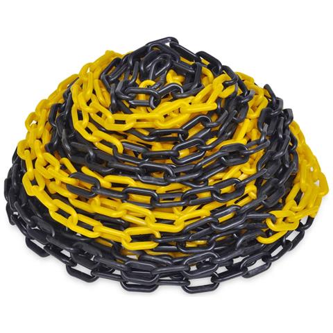 Catena D'avvertimento Di Sicurezza Traffico Plastica Giallo / nero 30m - Foto 1