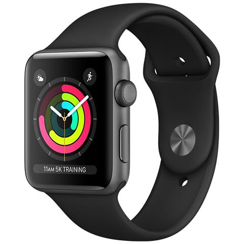 APPLE - Watch Series 3 38mm GPS in Alluminio Colore Grigio Siderale e  Cinturino Sport Nero - ePRICE