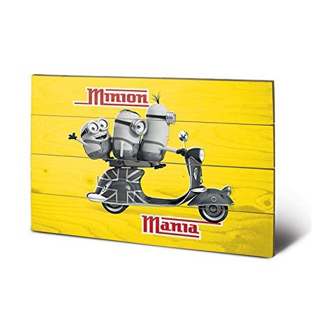 Internazionale Piramide Sw11568p Serventi (minion Mania Giallo) Da Parete In Legno - In, Legno, Multicolore, 40 X 2,5 X 59 Cm - Foto 1