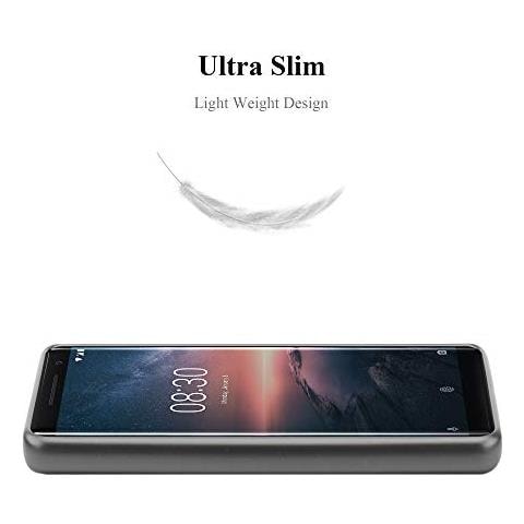 Cadorabo Custodia Compatibile Con Nokia 8 Sirocco In Grigio Metallico - Coperchio Protettivo In Silicone Tpu Flessibile - Foto 2