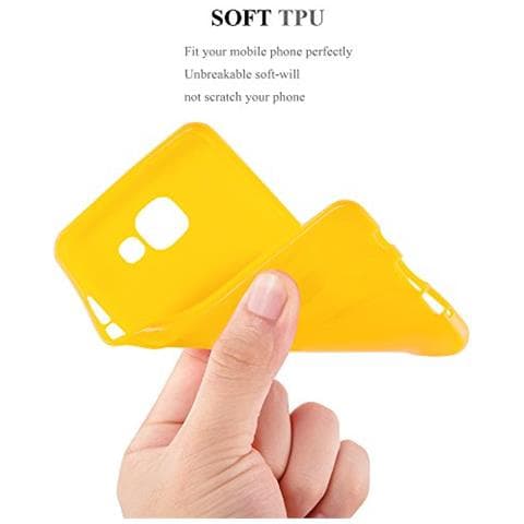 Custodia Compatibile Con Samsung Galaxy J1 2015 In Jelly Giallo - Coperchio Protettivo In Silicone Tpu Flessibile - Foto 2