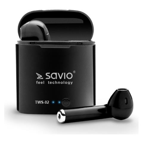 Auricolari Bluetooth Savio Tws-02 Blu - Foto 3