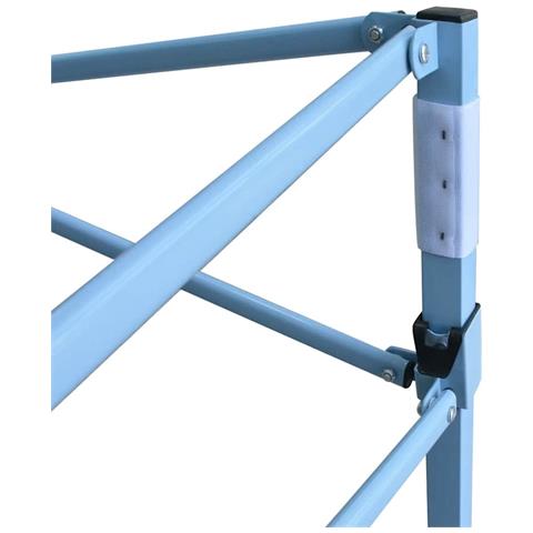 Gazebo Professionale Pieghevole Con 4 Pareti 3x4m Acciaio Blu - Foto 10