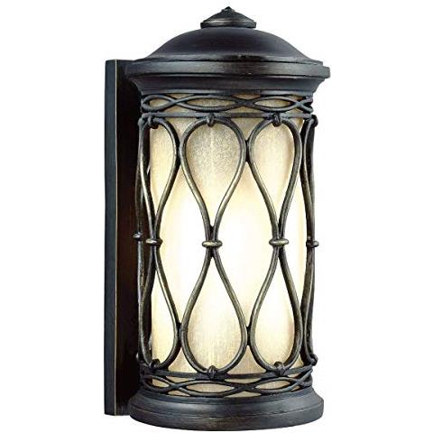 Elstead Wellfleet - Lanterna Da Parete Piccola 1 Luce Da Esterno Bronzo Chiaro Ip44, Attacco E27 - Foto 1