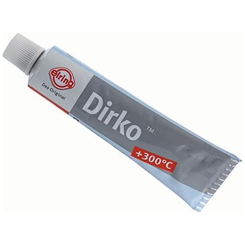 Dirko,, Tubetto Da 70 ml, Di Silicone Per Alte Temperature, Mastice, Grigio, 036.163, guarnizione Per Ingranaggi E Motori - Foto 2