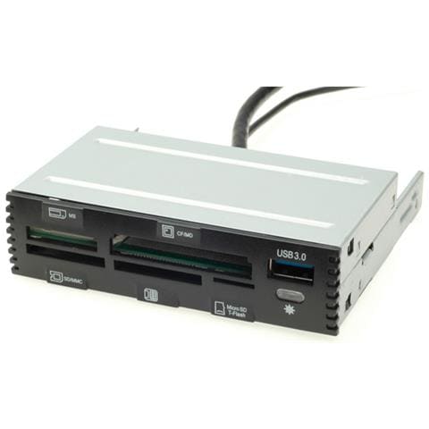 Internal USB 2.0 Card Reader, with USB 3.0 Port black - Foto 1