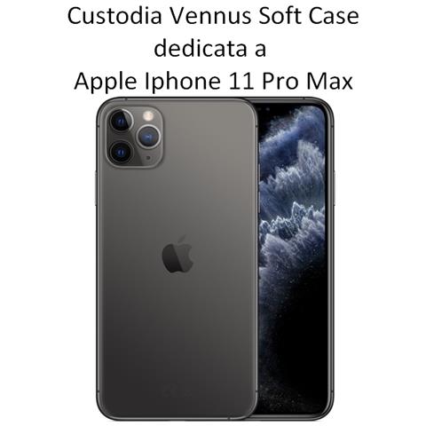 Custodia Tpu Silicone Lite Cover Soft-case Per Apple Iphone 11 Pro Max Black - Foto 2