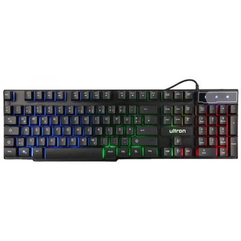 Ultron Hawk Gaming Set Tastiera Qwertz Tedesco Nero, Rosso, Bianco - Foto 3