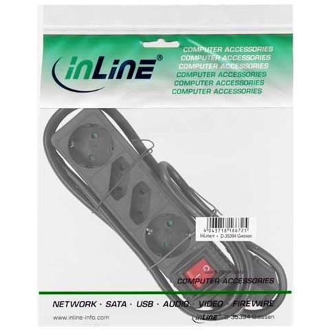 16443s Prolunghe E Multiple 3 M 4 Presa (e) Ac Nero - Foto 1