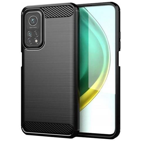Custodia B-case Tpu Silicone Cover Case Per Xiaomi Mi 10t - 10t Pro Carbon Metal Black - Foto 1