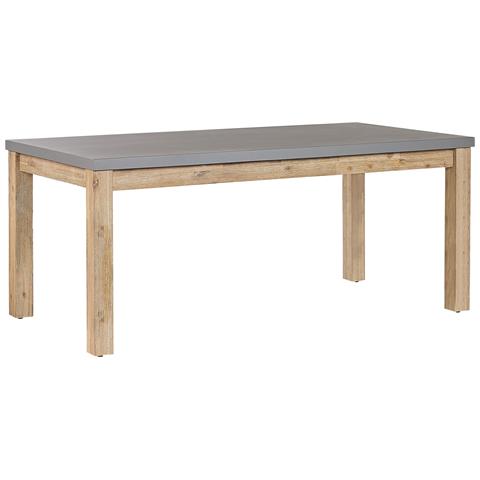 Set Da Pranzo Da Giardino Tavolo E 6 Sgabelli In Cemento Grigio Ostuni - Foto 6