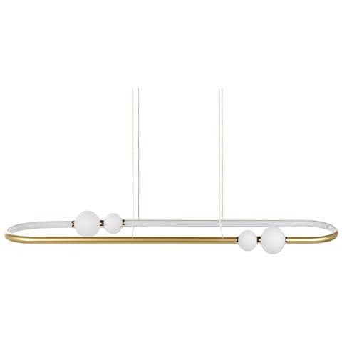 Lampadario A Led Feale Metallo Oro - Foto 2