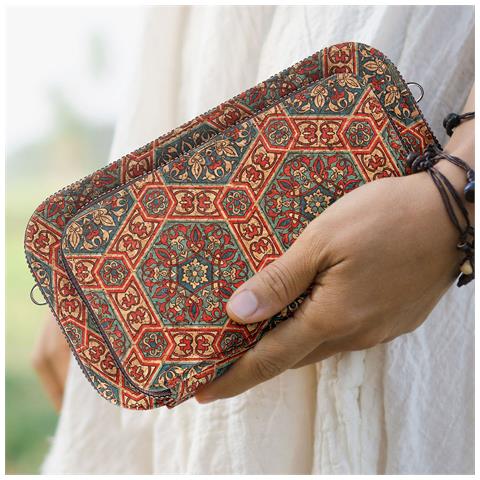Pochette In Sughero, Collezione Corkart, Chiusure A Zip - Foto 5