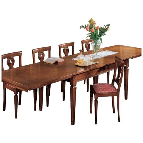Tavolo Allungabile Rettangolare Classico Greca Bassano 180x90x78 - Foto 1