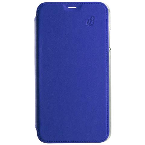 Custodia Per Iphone 6/7/8/se (2022) Premium In Pelle Con Retro Cristal, Blu Marine - Foto 1