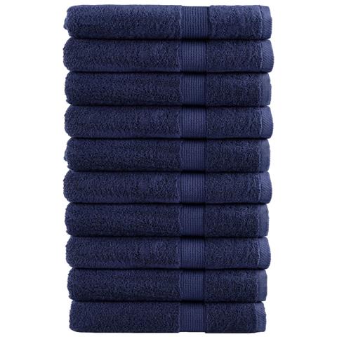 Asciugamani Sauna SOLUND 10 pz Blu Navy 80x200cm 600gsm - Foto 1