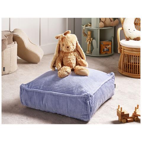 Pouf Allozai Velluto Viola Chiaro 55 Cm 55 Cm 20 Cm - Foto 1