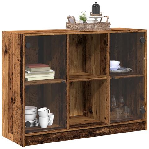 Credenza Legno Antico 102x37x75,5 Cm In Legno Multistrato - Foto 3