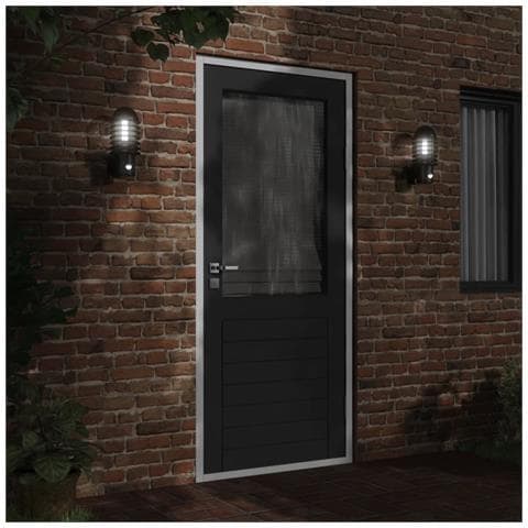 Applique Da Esterno Con Sensore Nera In Acciaio Inossidabile - Foto 2