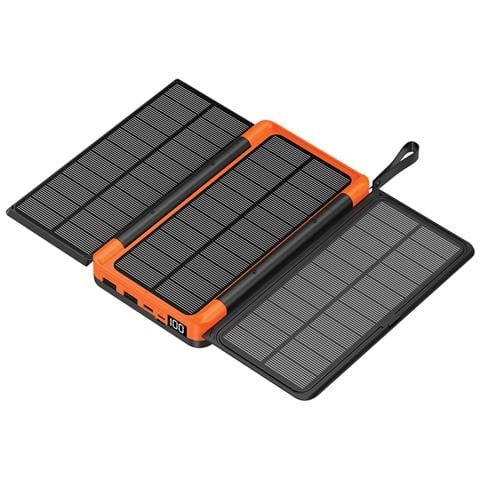 Alya Solar Powerbank 20000 Mah Con Lampada Micro Usb / Usb-c / Lightning - Foto 1