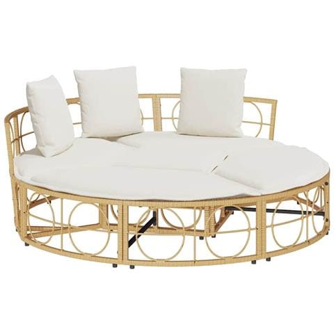 Lettino Prendisole Esterno senza Tetto in Polyrattan - Foto 1